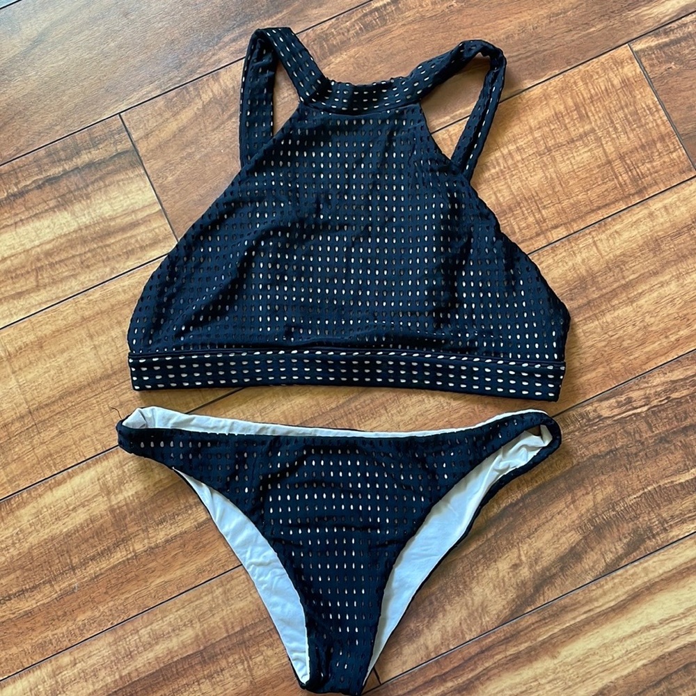 Acacia Mesh Bikini Set, Size M top, Size L bottom